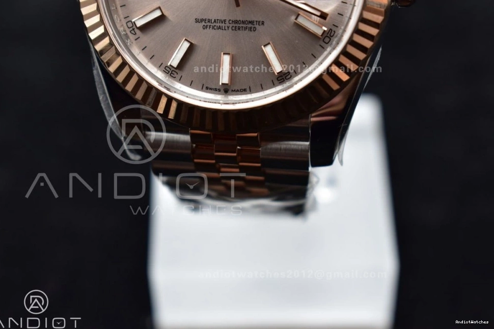 DateJust TimelessDesign Jubilee VS 126331 VSF Best 1:1 Edition Bracelet Dial 904L RG SS On Steel 41 Gold 397 Rose 0902